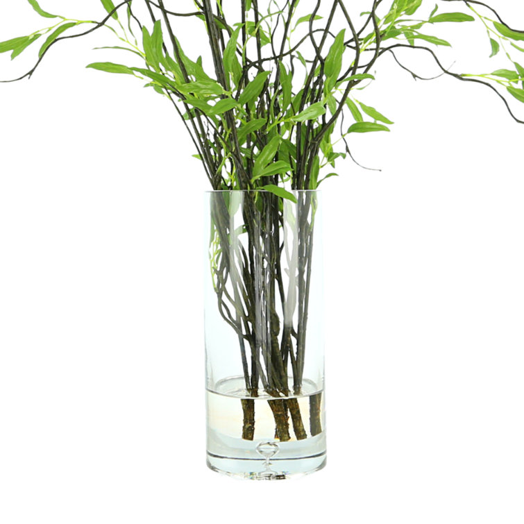 Primrue Willow Branch Arrangement In A Tall Glass Vase Wayfair Canada